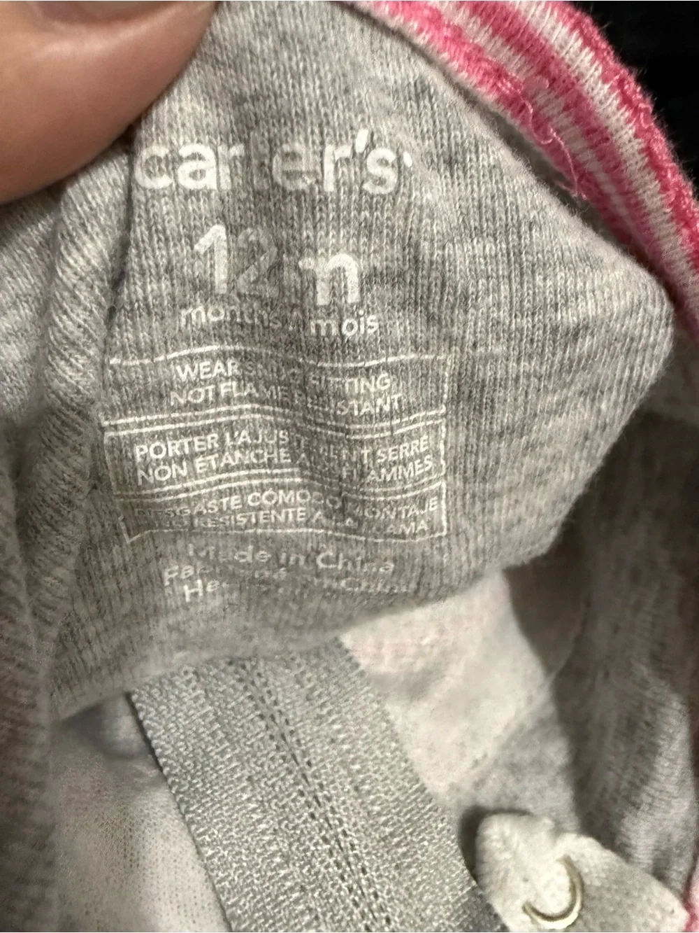 Kids One-Piece Pajamas in Pink, Gray, Multicolor and Cream